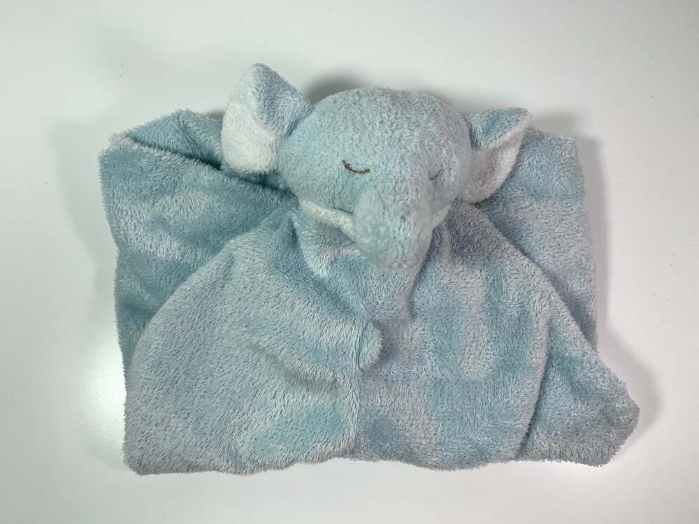 Angel Dear Small Blue Elephant Lovey Baby Security Blanket